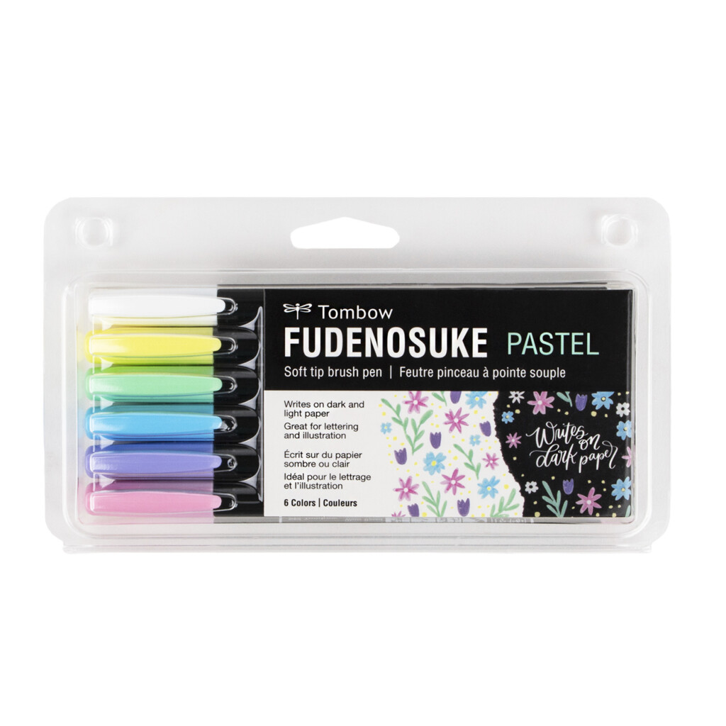 Nouvelles Arrivées :: Tombow Set Fudenosuke Pastel Bloc Papier Noir Caligrafie Et Besoins Dimagerie